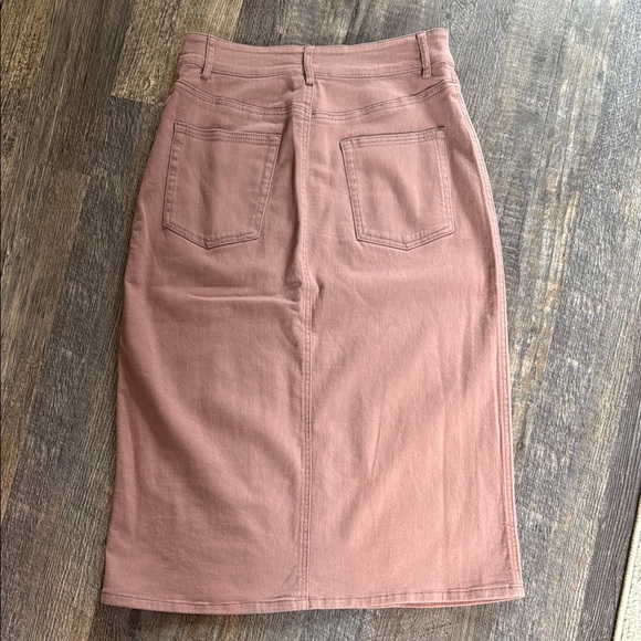 Pink Denim Skirt - Picture 2 of 2